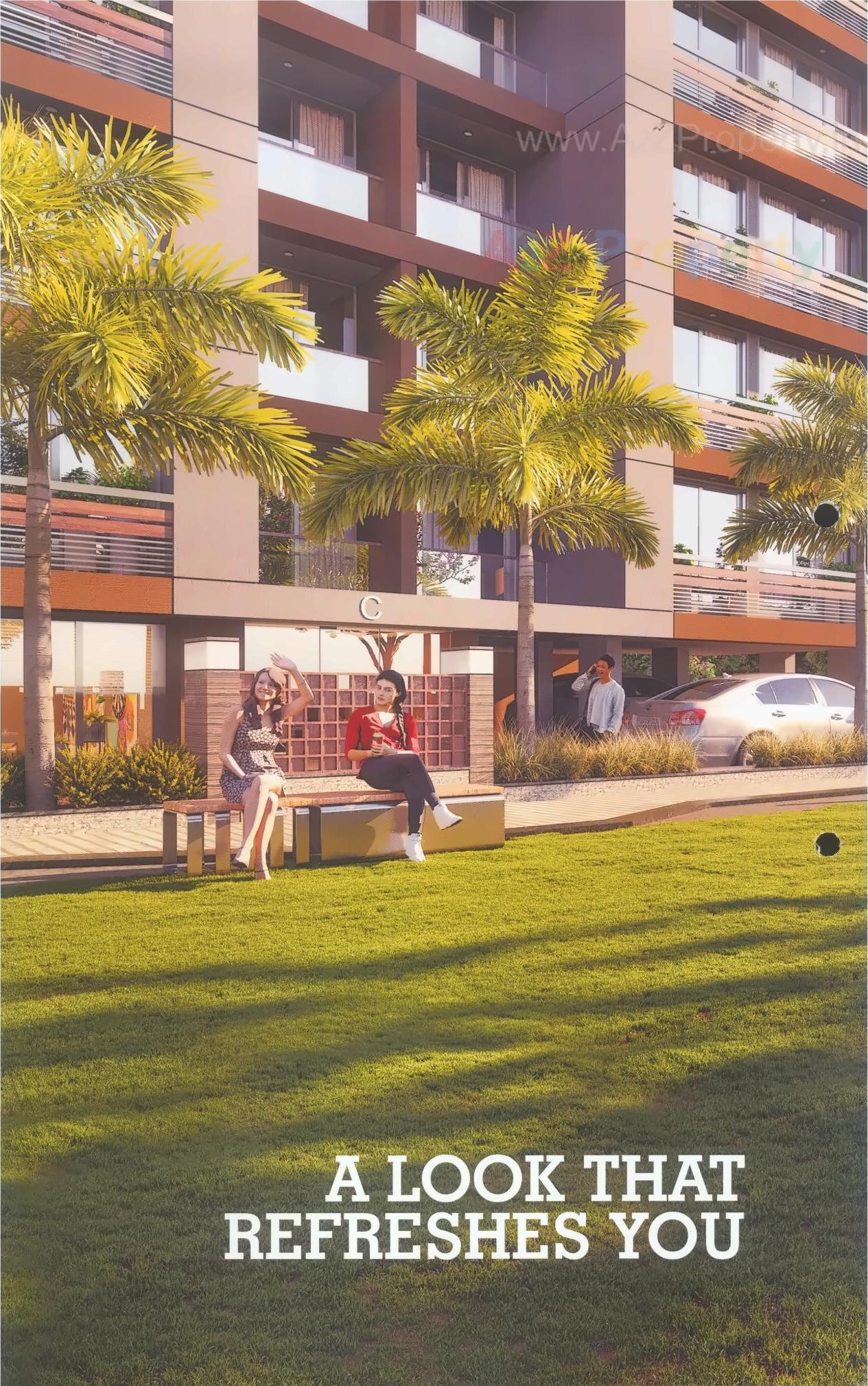 3D Elevation of real estate project Kalash located at Chandkheda, Ahmedabad, Gujarat