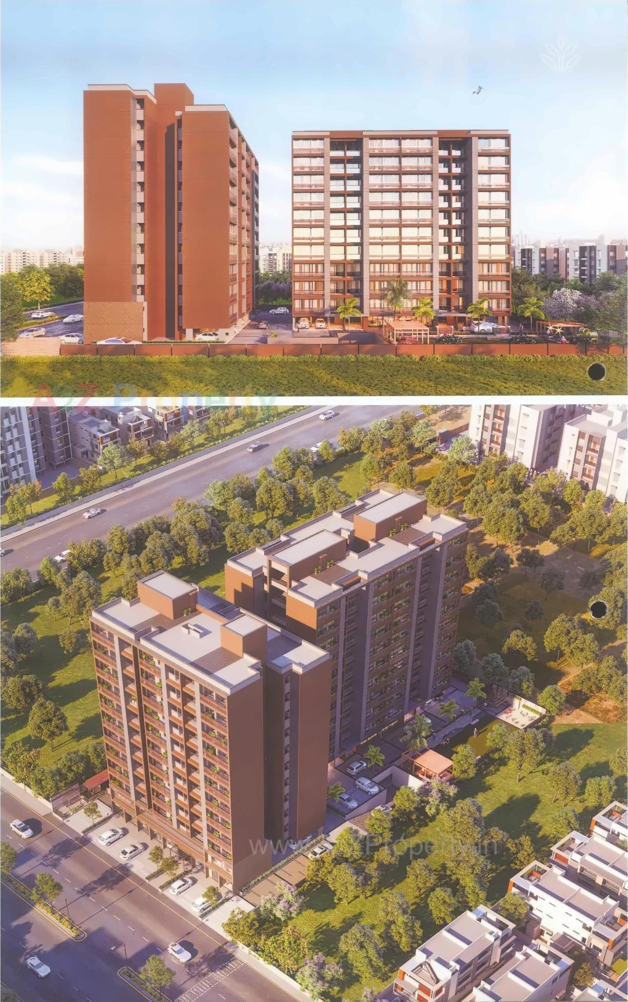 3D Elevation of real estate project Kalash located at Chandkheda, Ahmedabad, Gujarat