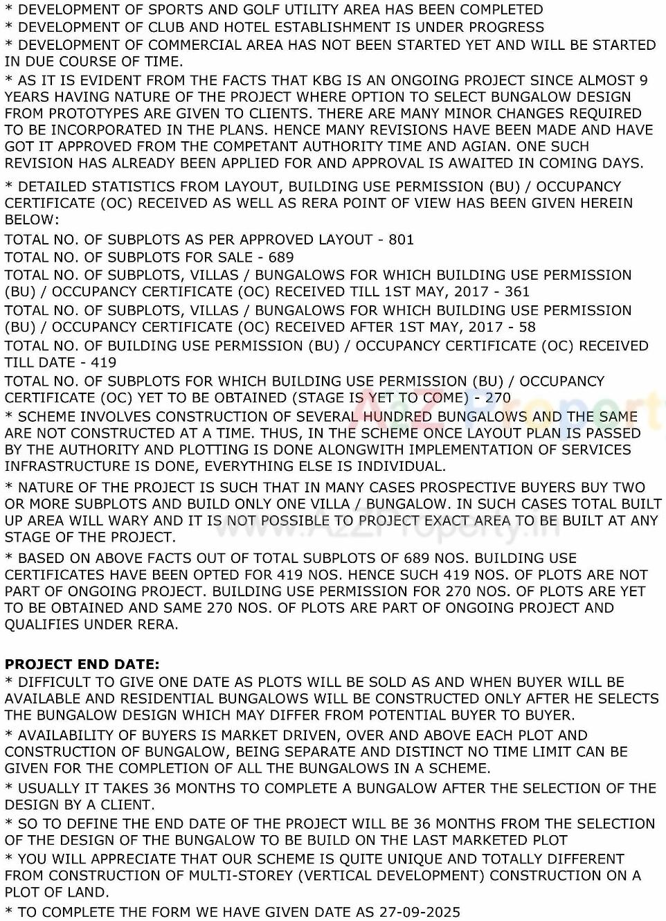  of real estate project Kalhaar Blues   Greens (kbg) located at Sanand, Ahmedabad, Gujarat