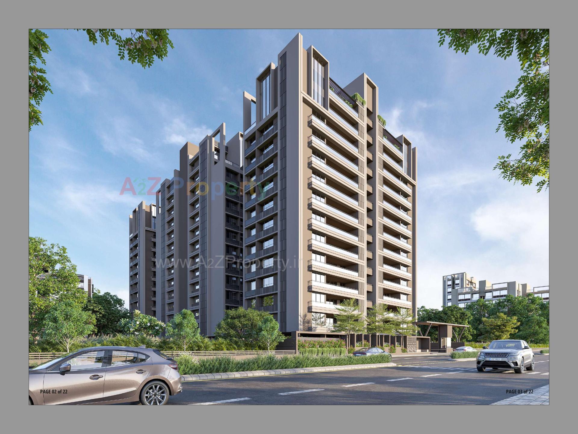 3D Elevation of real estate project Kalhar located at Nikol, Ahmedabad, Gujarat
