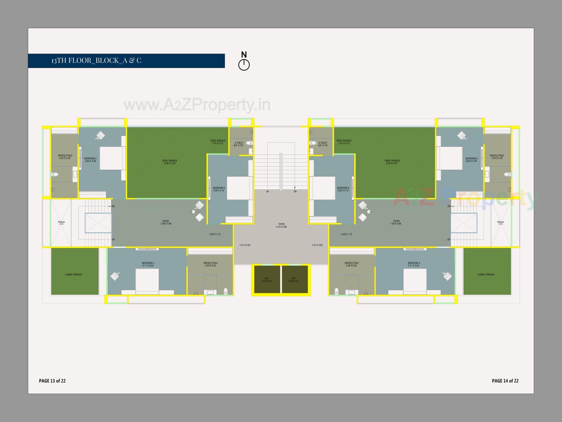 Layout of real estate project Kalhar located at Nikol, Ahmedabad, Gujarat