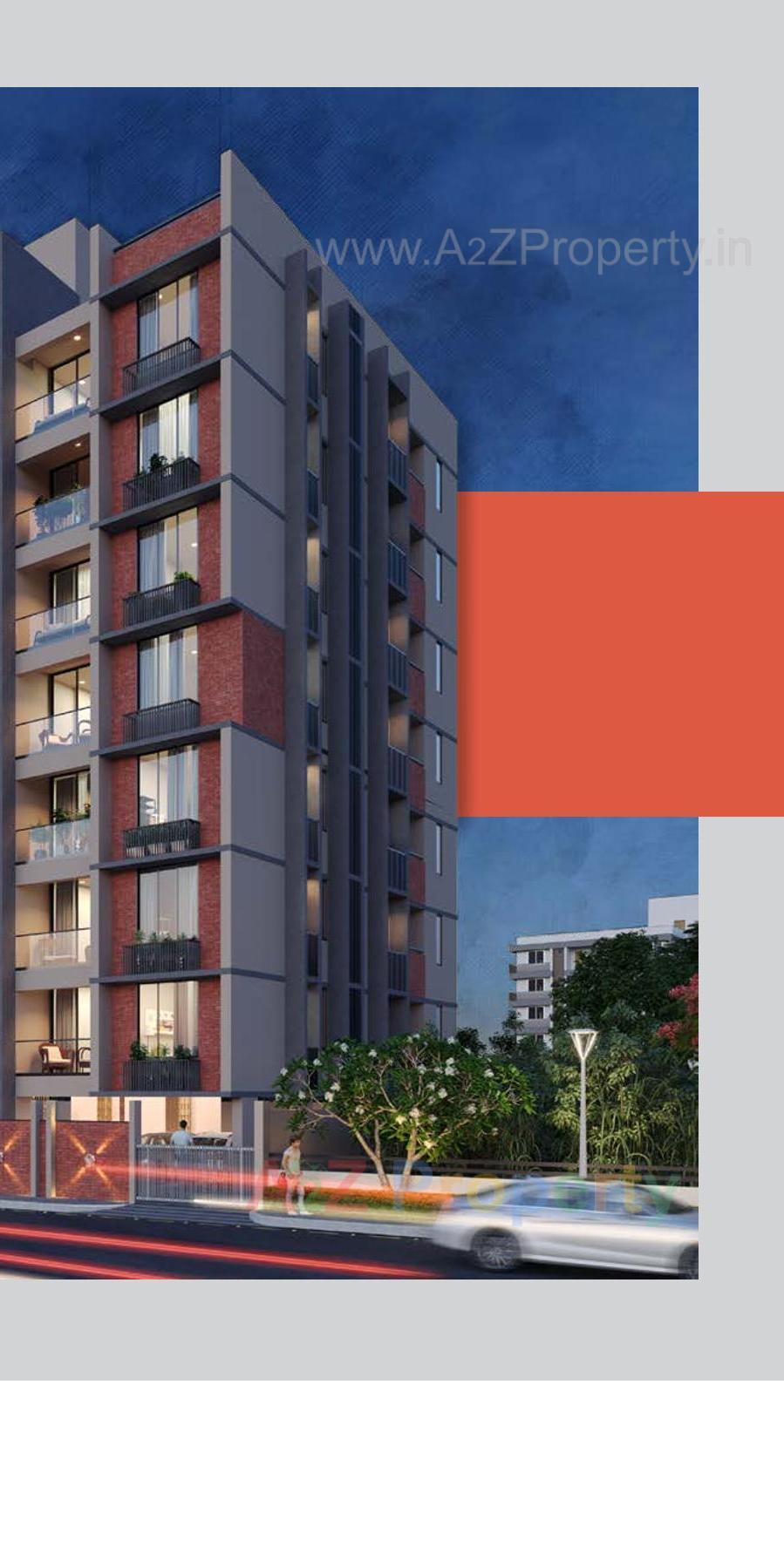 3D Elevation of real estate project Kallisto located at Vejalpur, Ahmedabad, Gujarat
