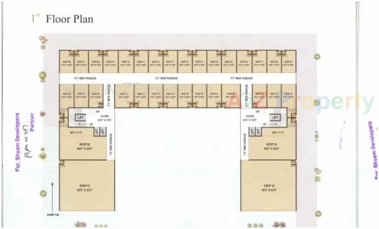 Layout of real estate project Kalp Industrial Park located at Nikol, Ahmedabad, Gujarat