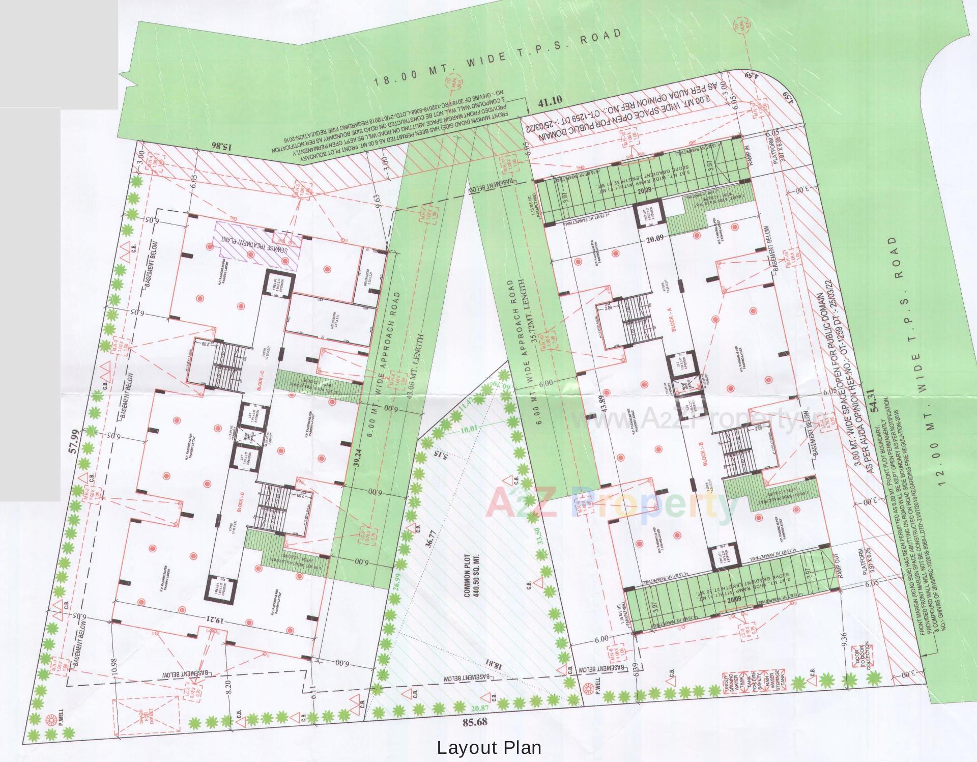 Layout of real estate project Kalpavriksh located at Acher, Ahmedabad, Gujarat