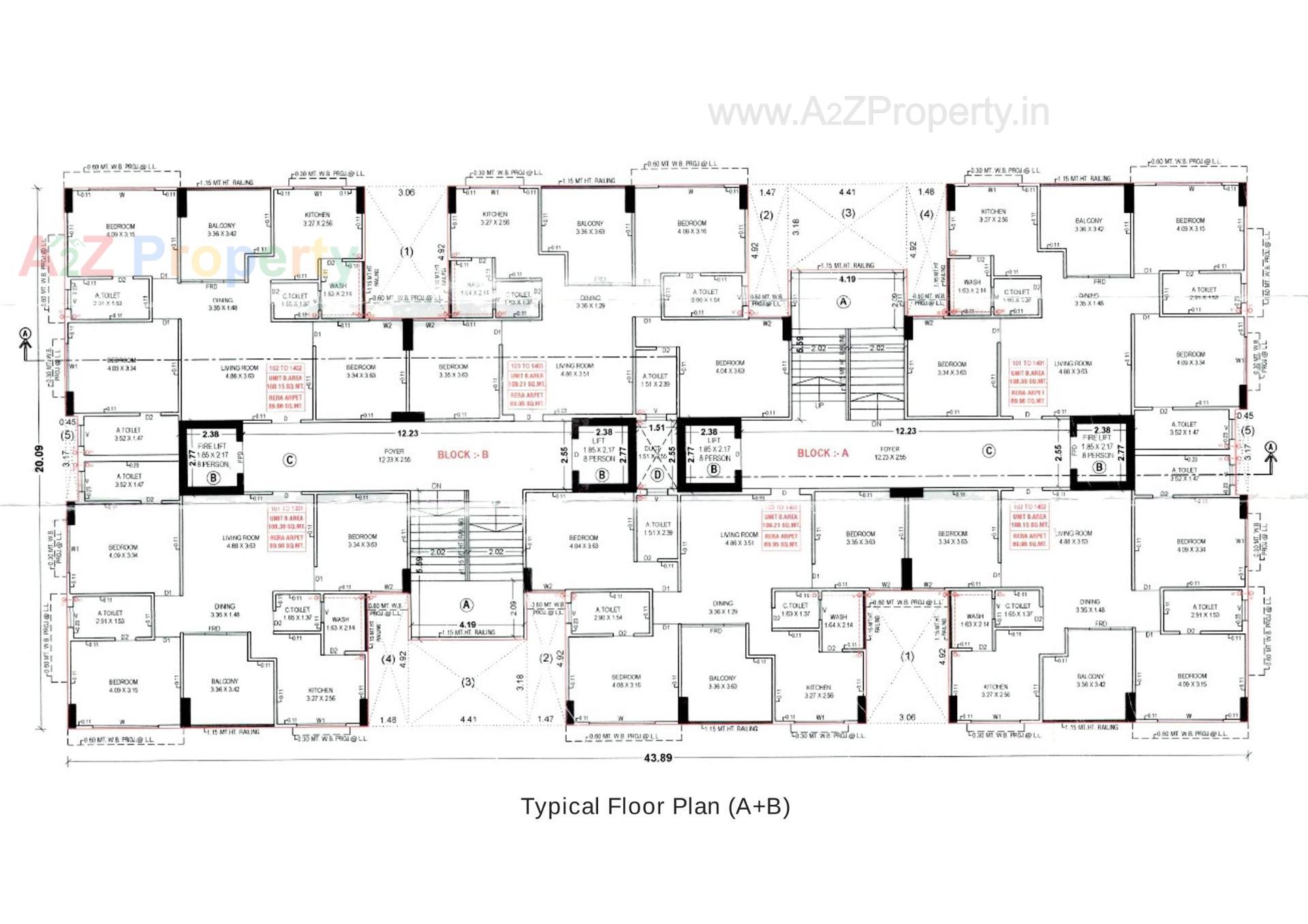 Layout of real estate project Kalpavriksh located at Acher, Ahmedabad, Gujarat