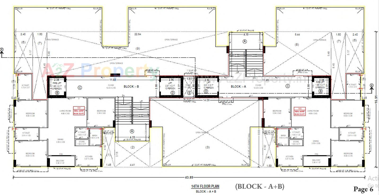Layout of real estate project Kalpavriksh located at Acher, Ahmedabad, Gujarat