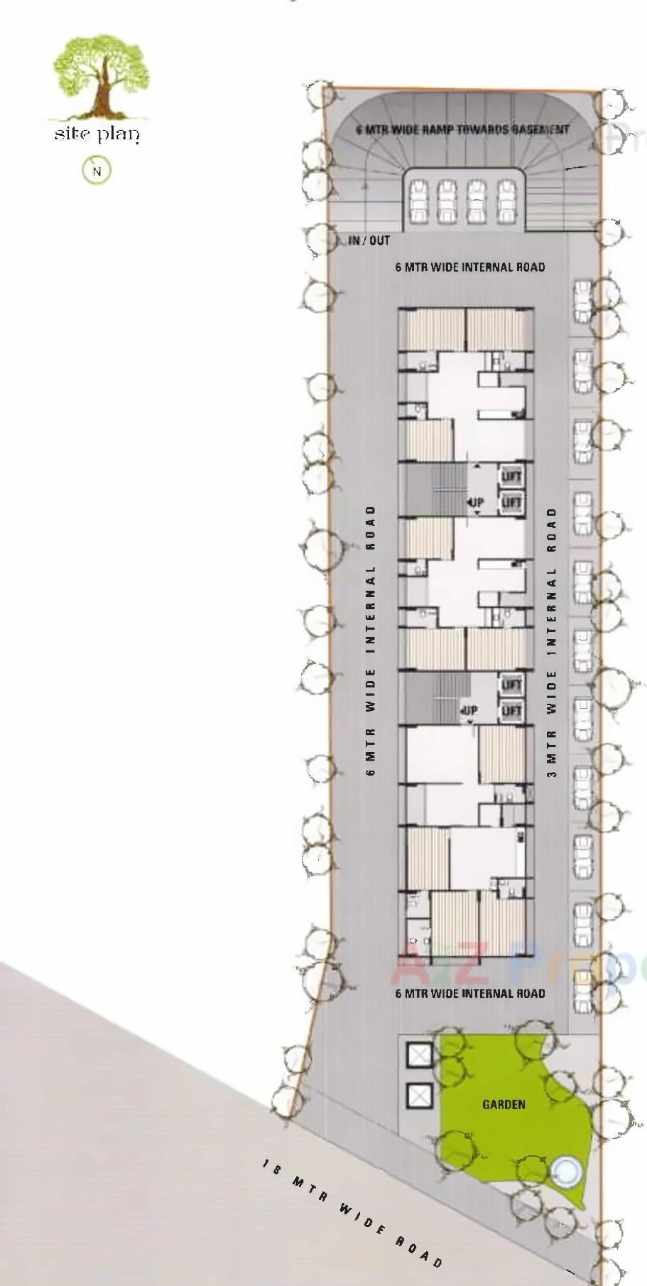 Layout of real estate project Kalpvriksh located at City, Ahmedabad, Gujarat