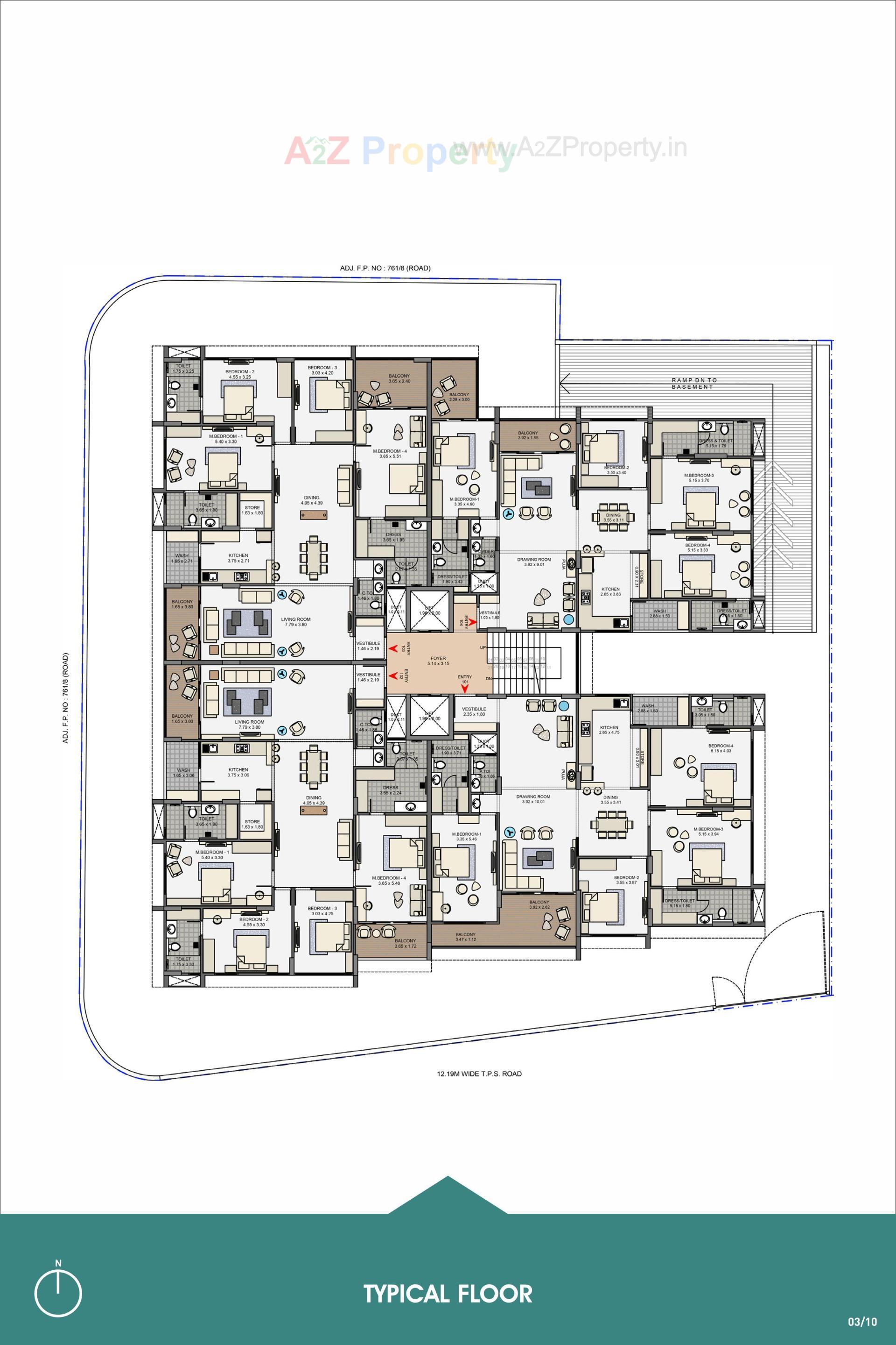 Layout of real estate project Kalpvruksh Meadows located at Chhadavad, Ahmedabad, Gujarat