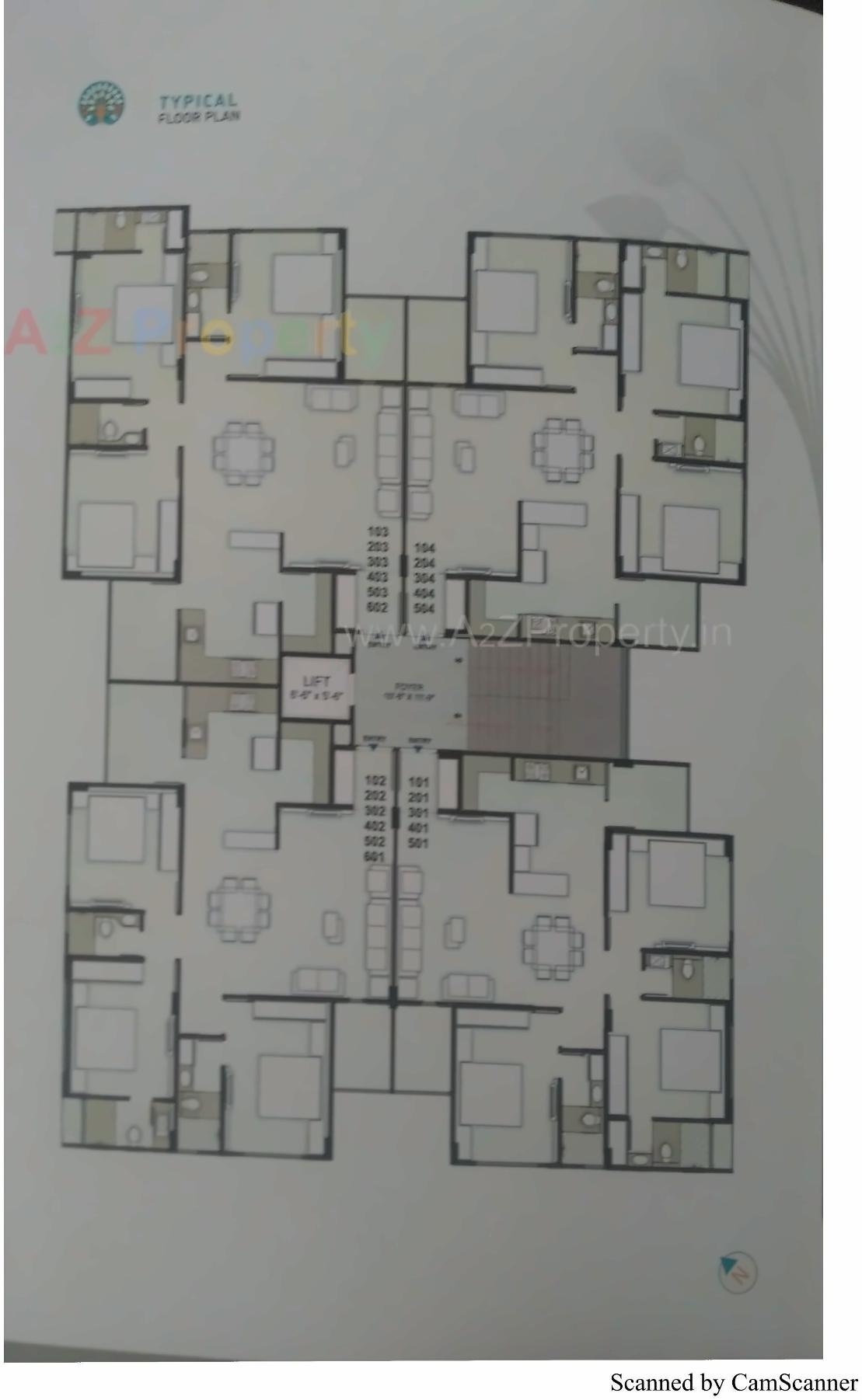 Layout of real estate project Kalpvruksh Regency located at City, Ahmedabad, Gujarat