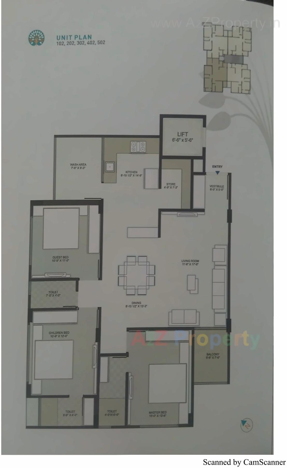 Layout of real estate project Kalpvruksh Regency located at City, Ahmedabad, Gujarat