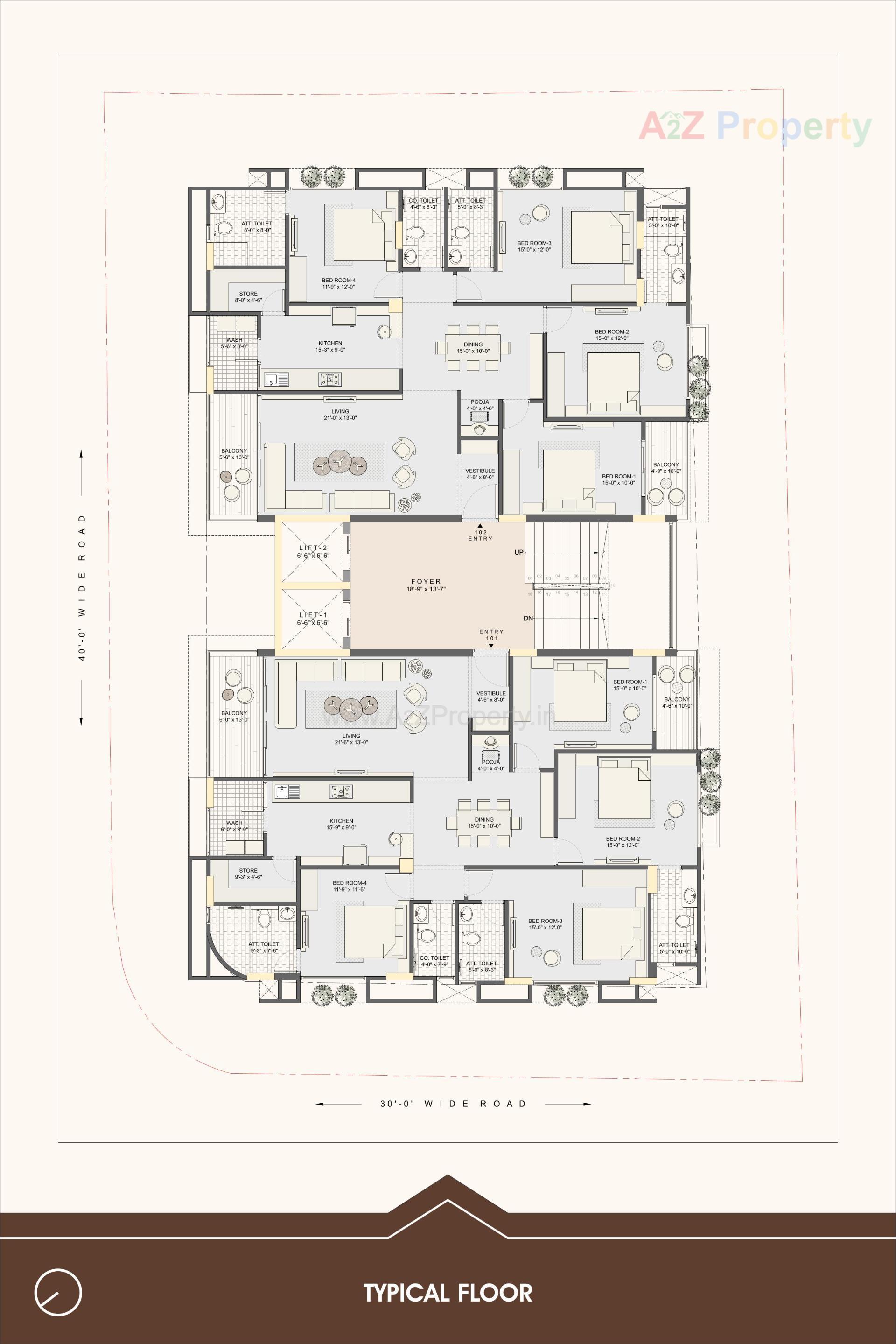 Layout of real estate project Kalpvruksh Shadows located at Kochrab, Ahmedabad, Gujarat