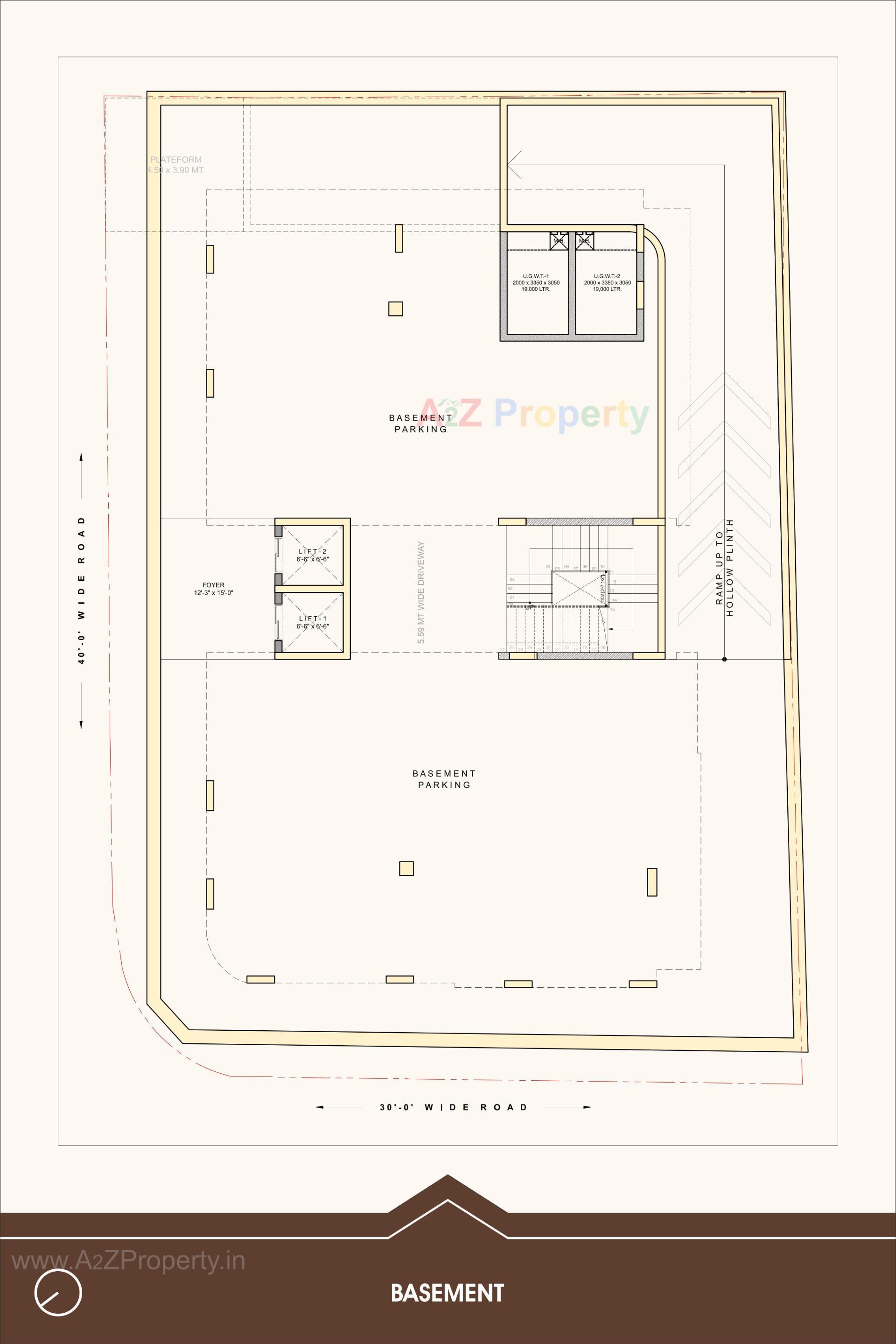 Layout of real estate project Kalpvruksh Shadows located at Kochrab, Ahmedabad, Gujarat