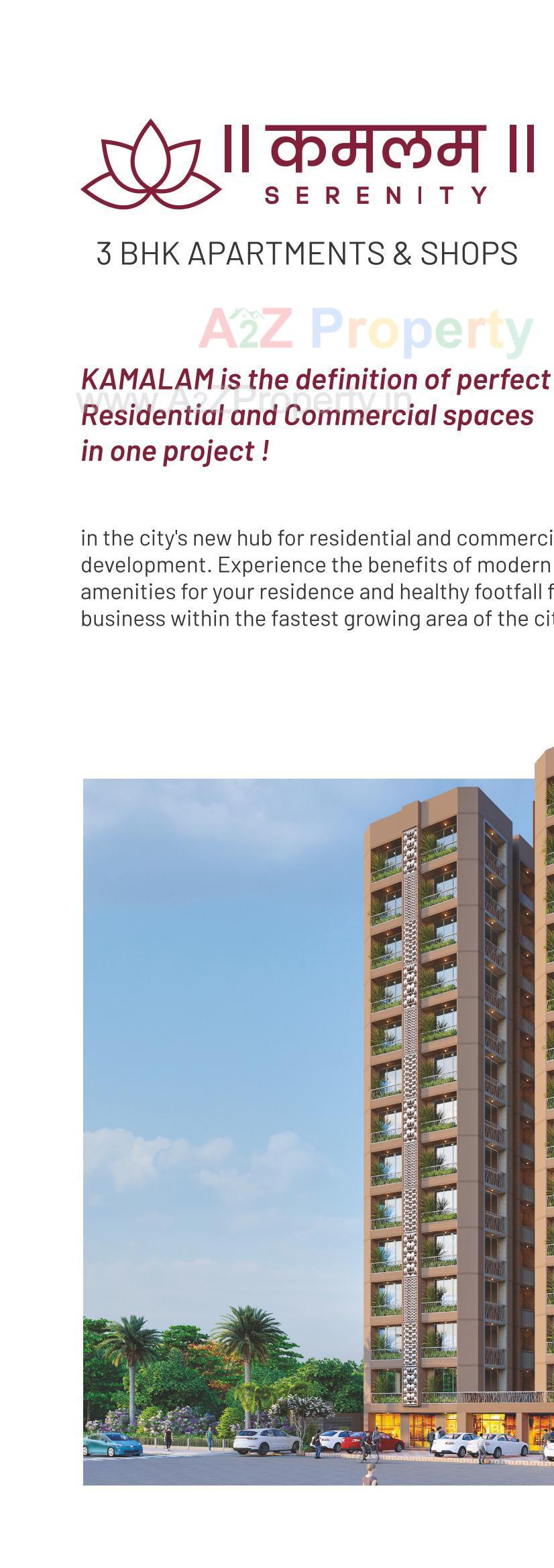 3D Elevation of real estate project Kamalam Serenity located at Ahmedabad, Ahmedabad, Gujarat