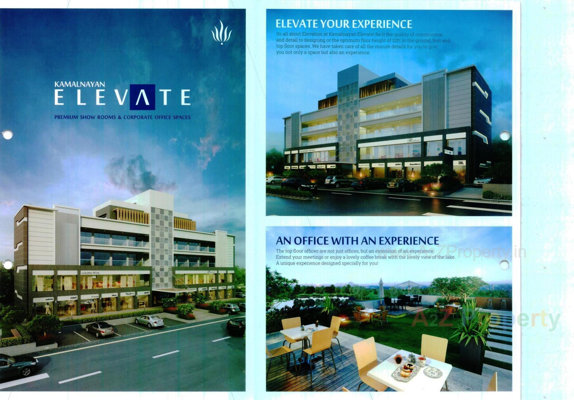 3D Elevation of real estate project Kamalnayan Elevate located at Bopal, Ahmedabad, Gujarat