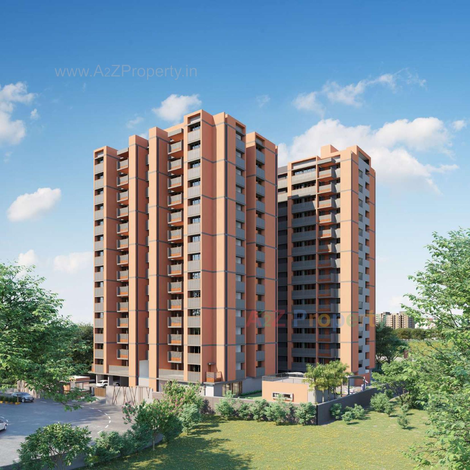 3D Elevation of real estate project Kameshwar Elite 140 located at Bodakdev, Ahmedabad, Gujarat