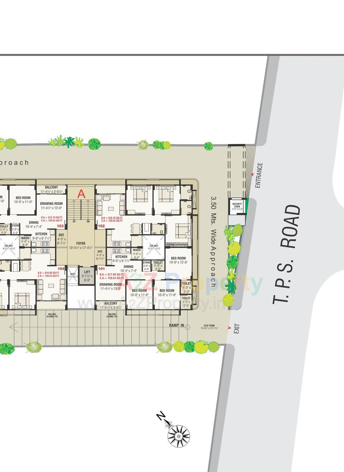 Layout of real estate project Kameshwar Jyot located at Ahmedabad, Ahmedabad, Gujarat