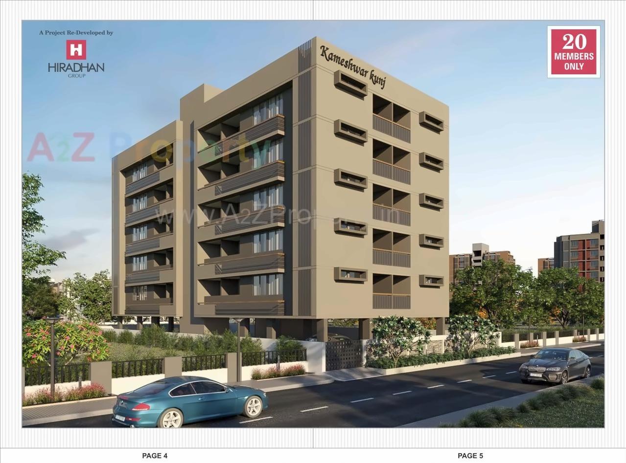 3D Elevation of real estate project Kameshwarkunj located at Paldi, Ahmedabad, Gujarat