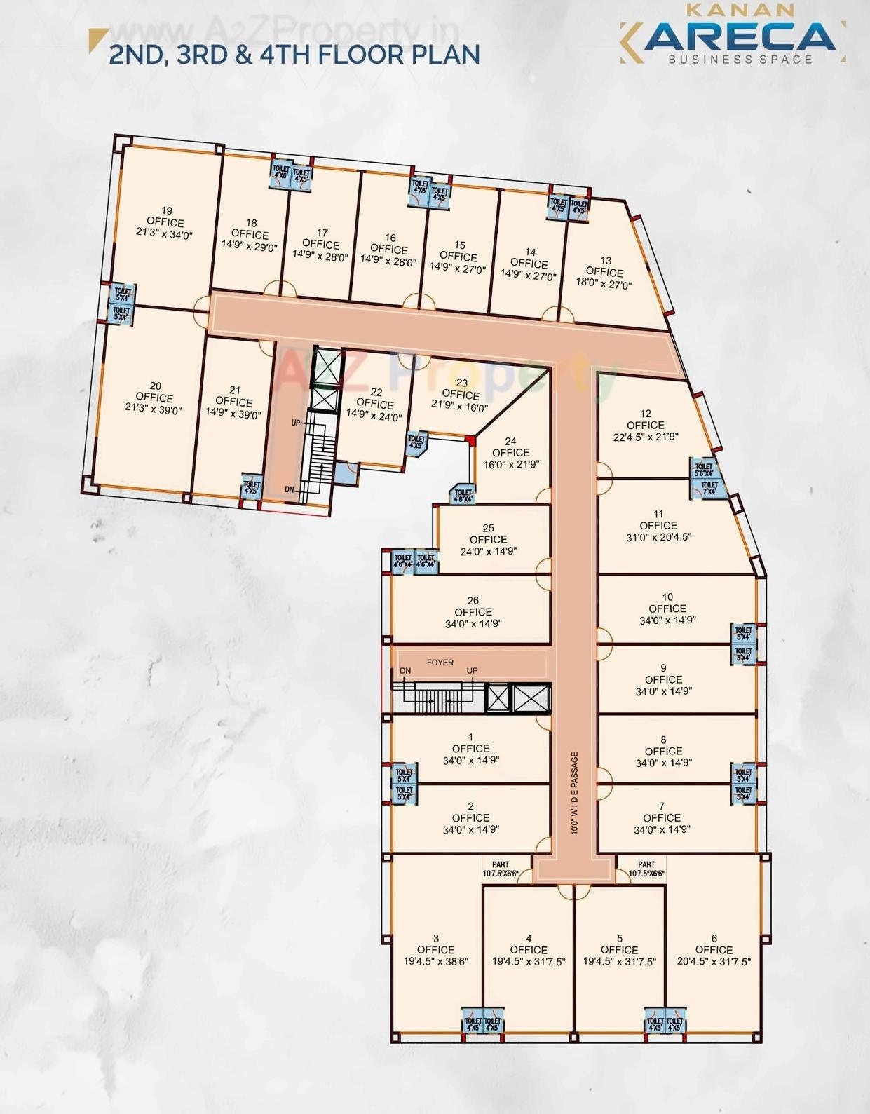 Layout of real estate project Kanan Areca located at Harsol, Ahmedabad, Gujarat