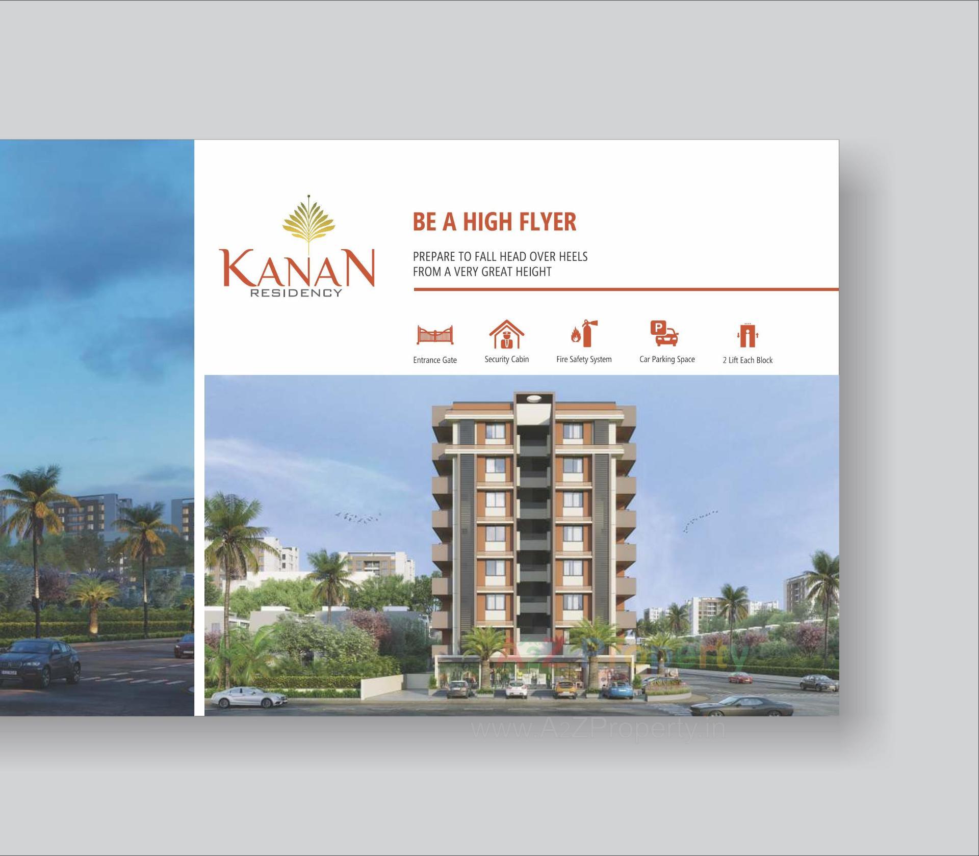 3D Elevation of real estate project Kanan Residency located at Laxmipura, Ahmedabad, Gujarat