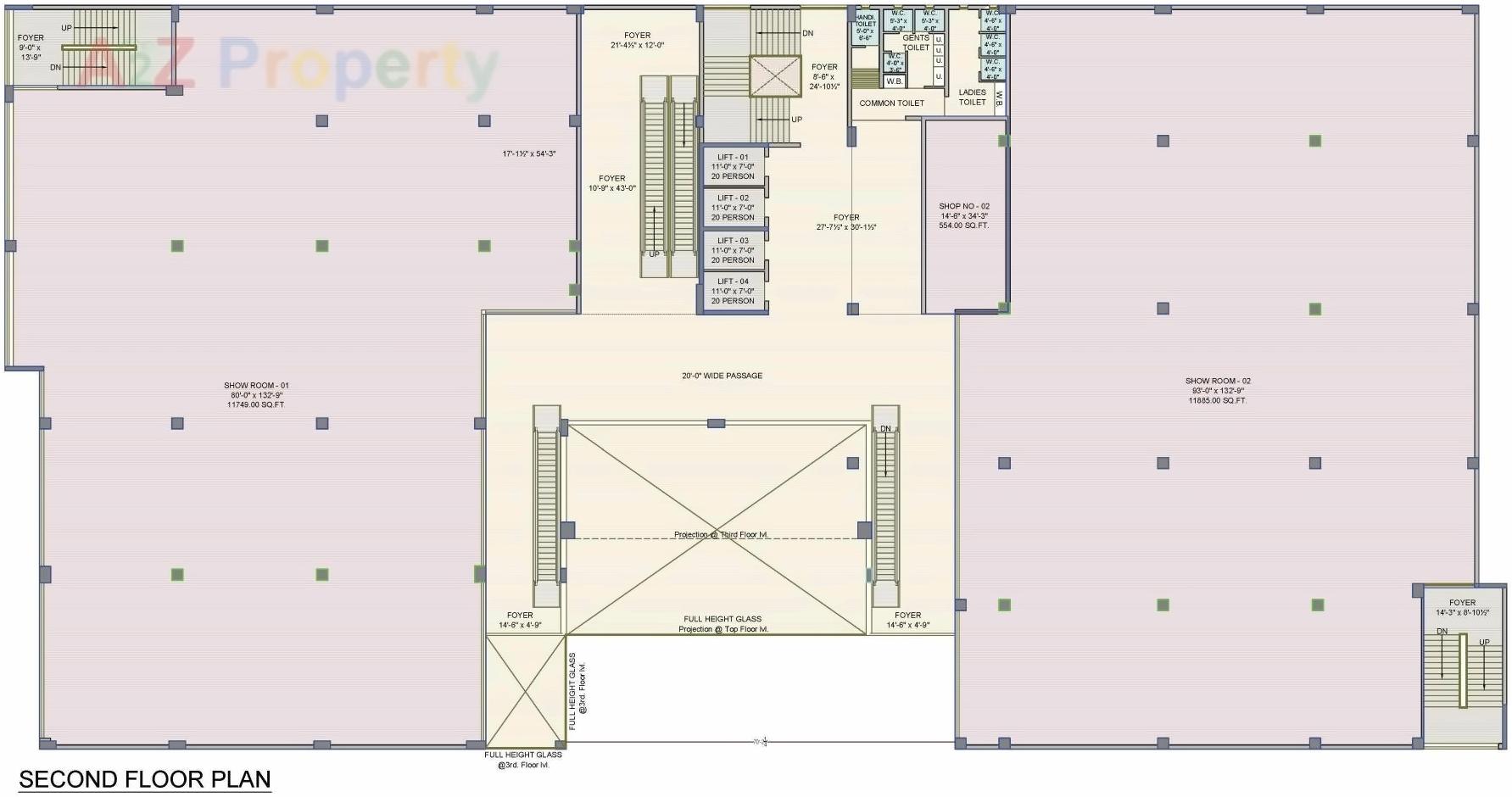 Layout of real estate project Kankubag Mall located at Ahmedabad, Ahmedabad, Gujarat