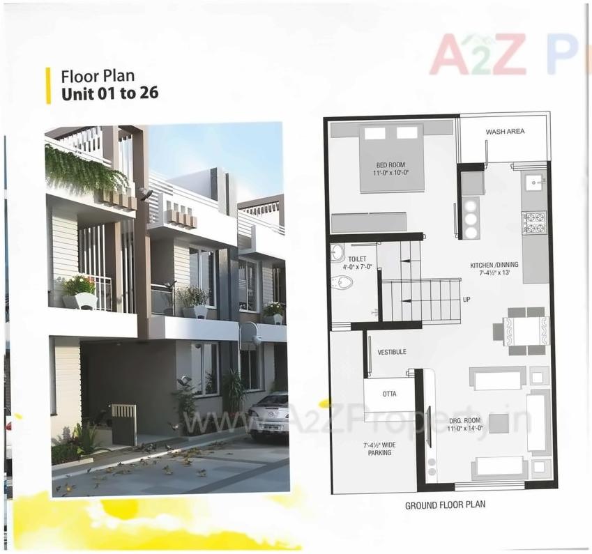 Layout of real estate project Kansas County located at Vastral, Ahmedabad, Gujarat