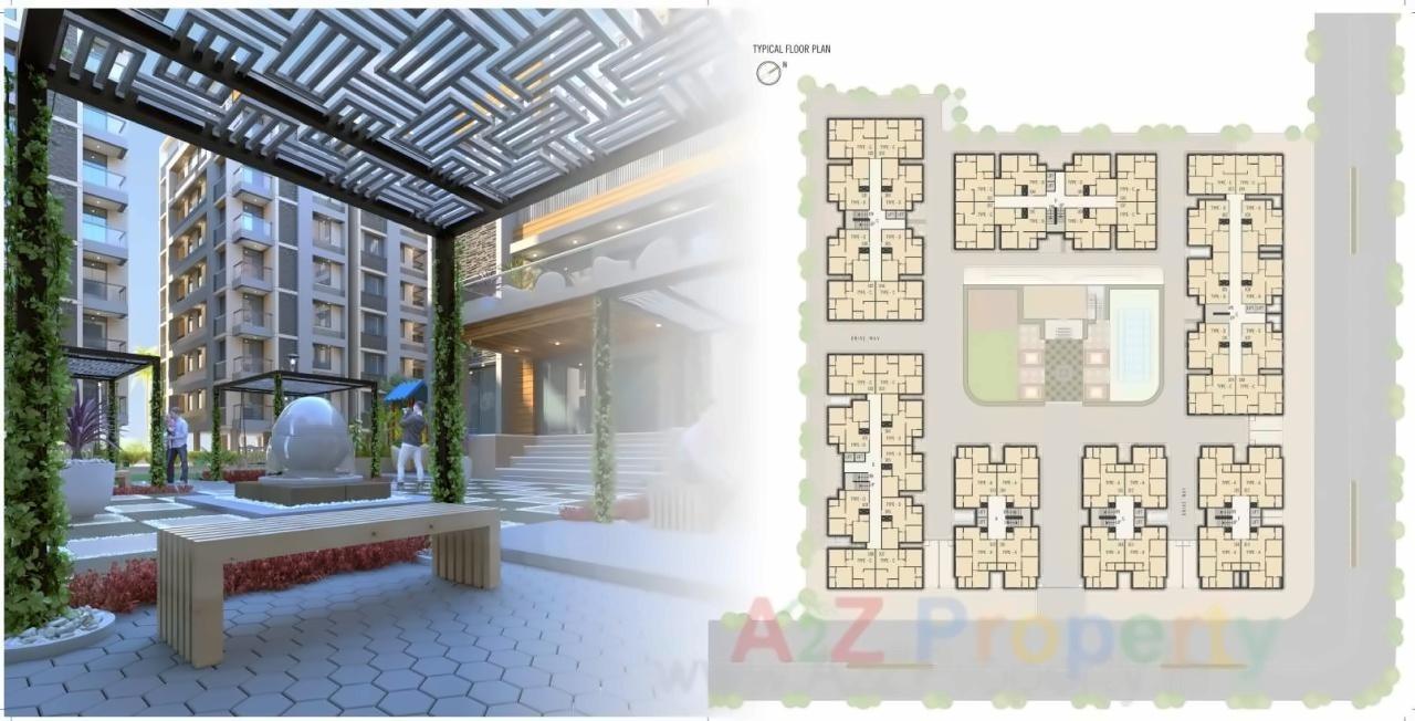 Layout of real estate project Kansas Devasya located at Vastral, Ahmedabad, Gujarat