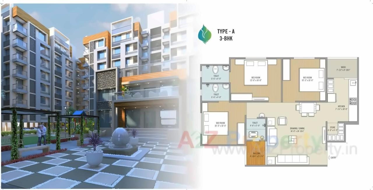 Layout of real estate project Kansas Devasya located at Vastral, Ahmedabad, Gujarat