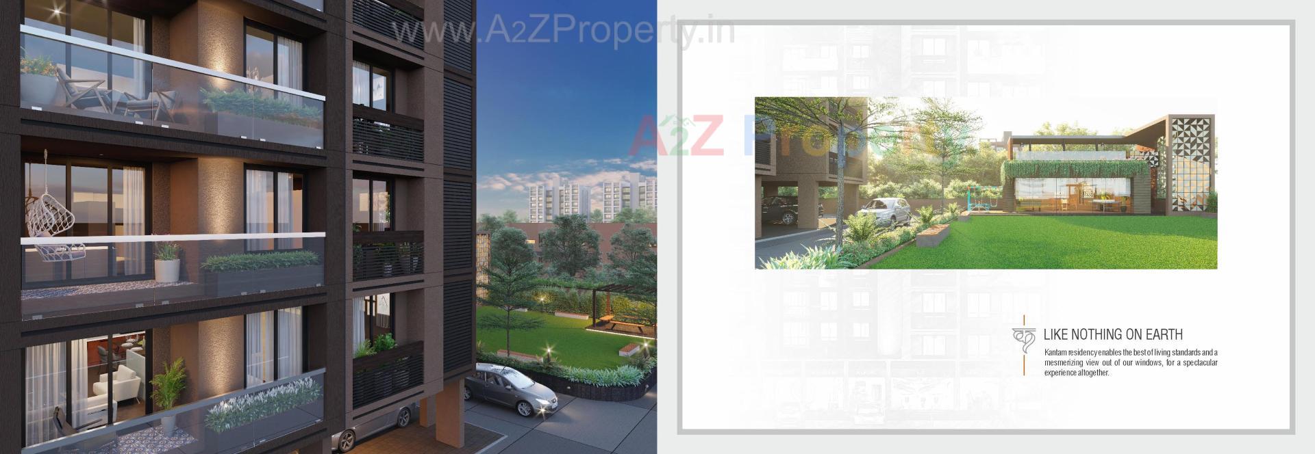 3D Elevation of real estate project Kantam Residency located at Chenpur, Ahmedabad, Gujarat