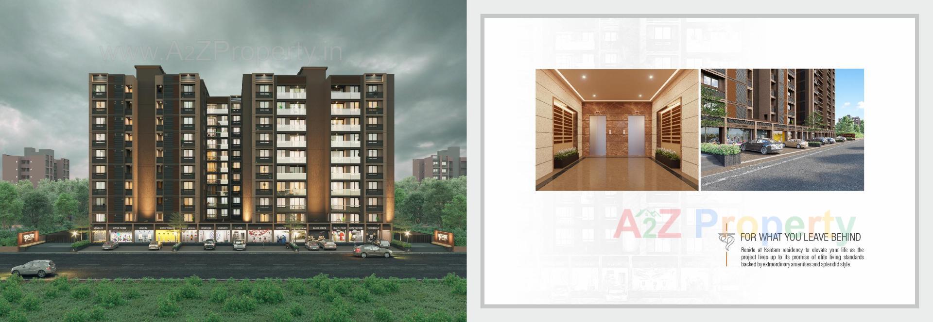 3D Elevation of real estate project Kantam Residency located at Chenpur, Ahmedabad, Gujarat