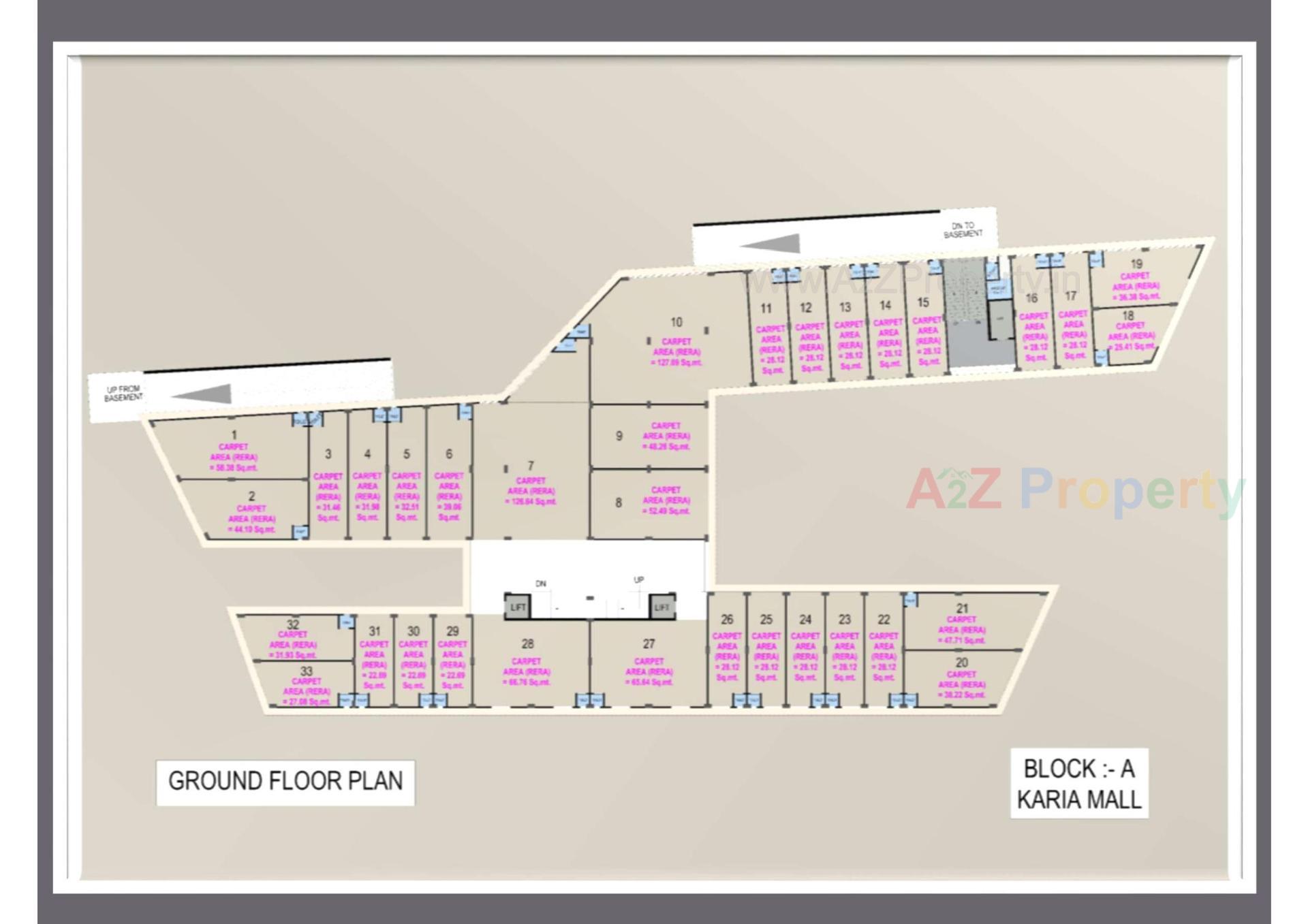 Layout of real estate project Karia Mall   Karia Complex located at Naroda, Ahmedabad, Gujarat