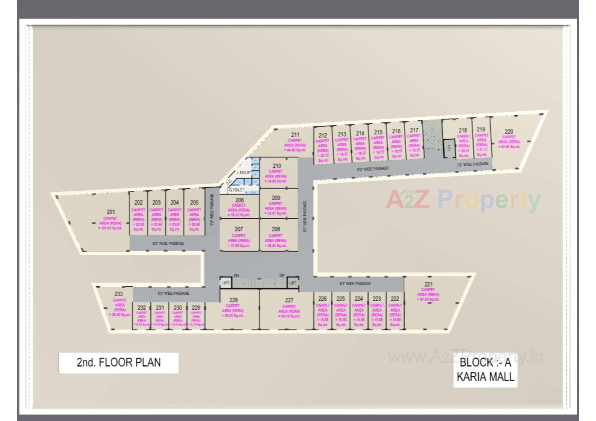 Layout of real estate project Karia Mall   Karia Complex located at Naroda, Ahmedabad, Gujarat