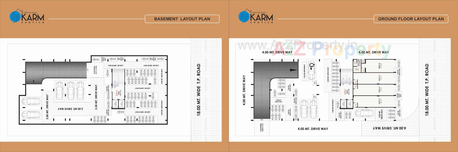 Layout of real estate project Karm Exotica located at Nikol, Ahmedabad, Gujarat