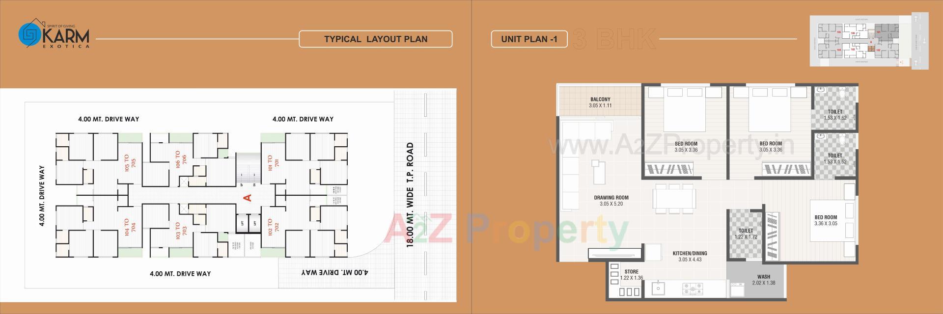 Layout of real estate project Karm Exotica located at Nikol, Ahmedabad, Gujarat