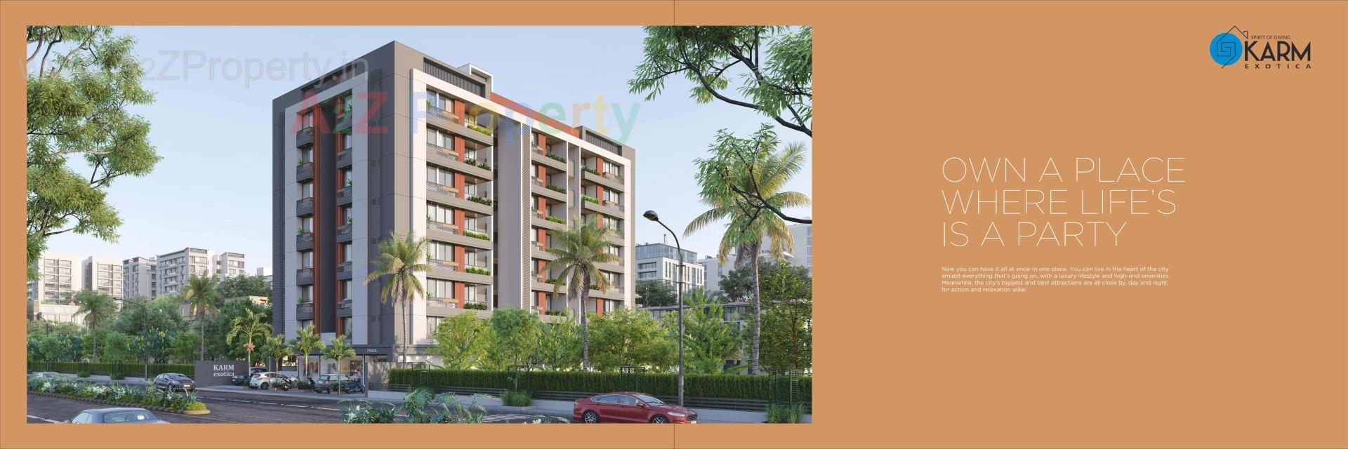 3D Elevation of real estate project Karm Exotica located at Nikol, Ahmedabad, Gujarat