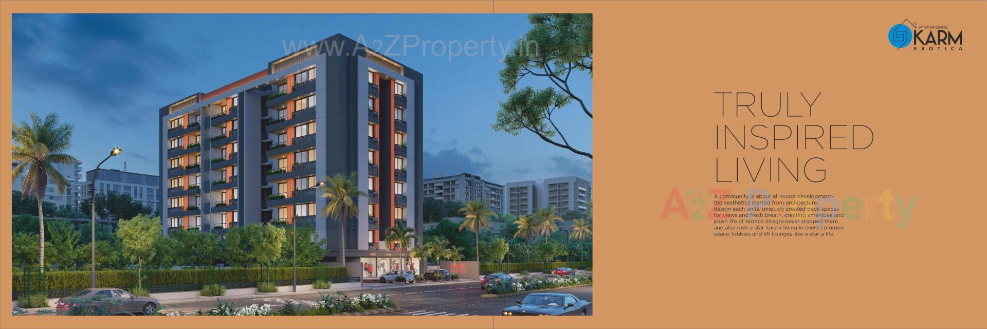 3D Elevation of real estate project Karm Exotica located at Nikol, Ahmedabad, Gujarat