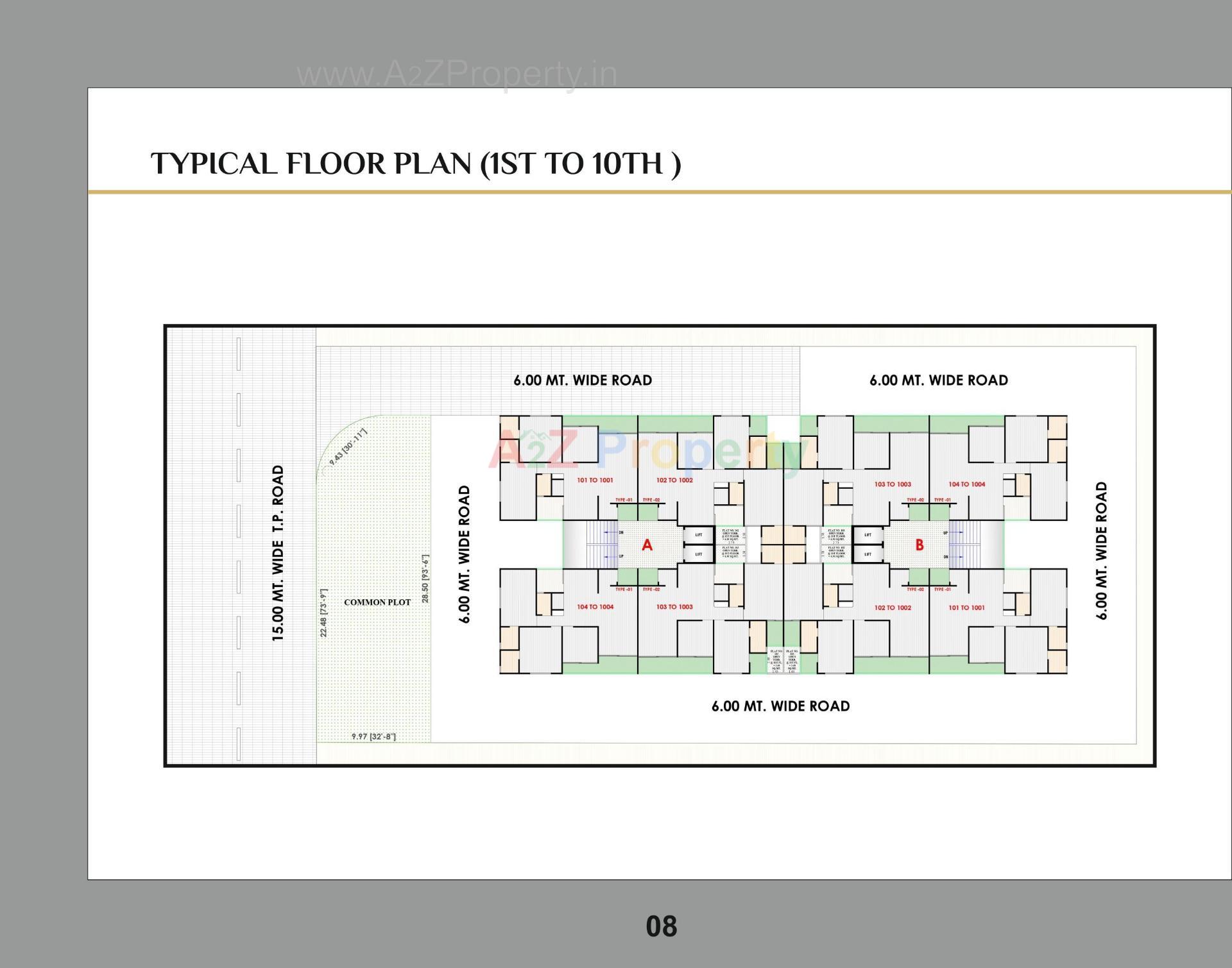 Layout of real estate project Karm Infinity Homes located at Hanspura, Ahmedabad, Gujarat