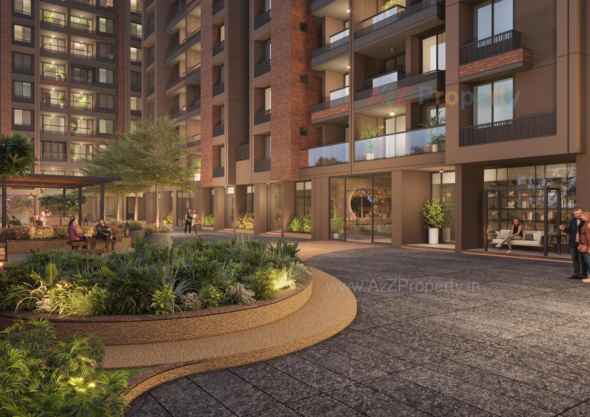 3D Elevation of real estate project Karma Elegance located at Shilaj, Ahmedabad, Gujarat