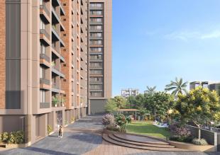 Elevation of real estate project Karma Elegance located at Shilaj, Ahmedabad, Gujarat