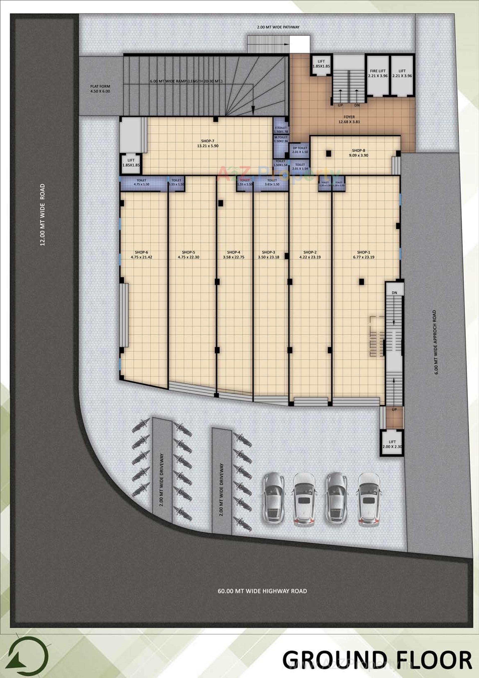 Layout of real estate project Karma Square located at Muthiya, Ahmedabad, Gujarat