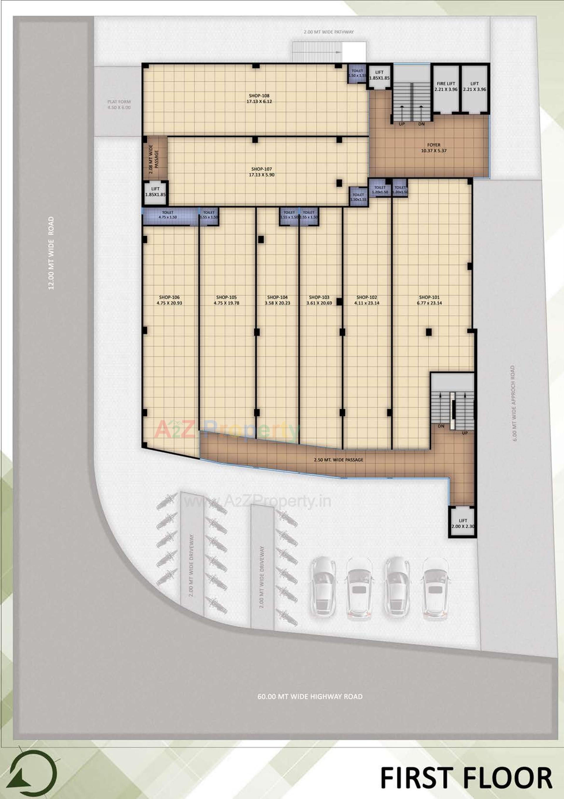 Layout of real estate project Karma Square located at Muthiya, Ahmedabad, Gujarat