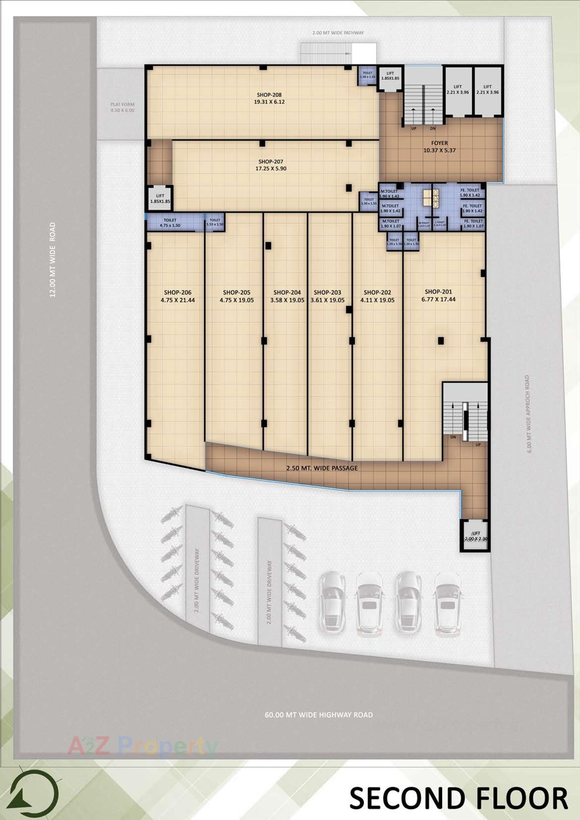Layout of real estate project Karma Square located at Muthiya, Ahmedabad, Gujarat