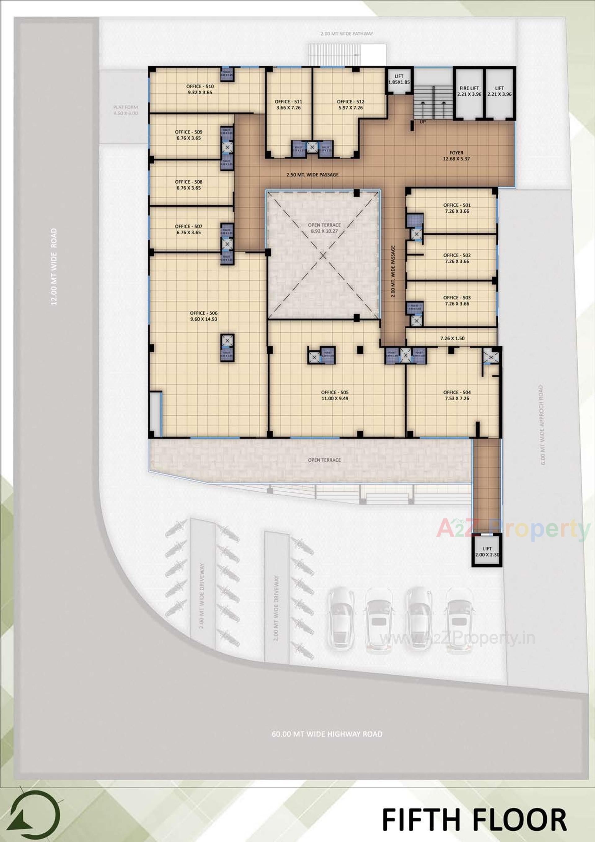 Layout of real estate project Karma Square located at Muthiya, Ahmedabad, Gujarat
