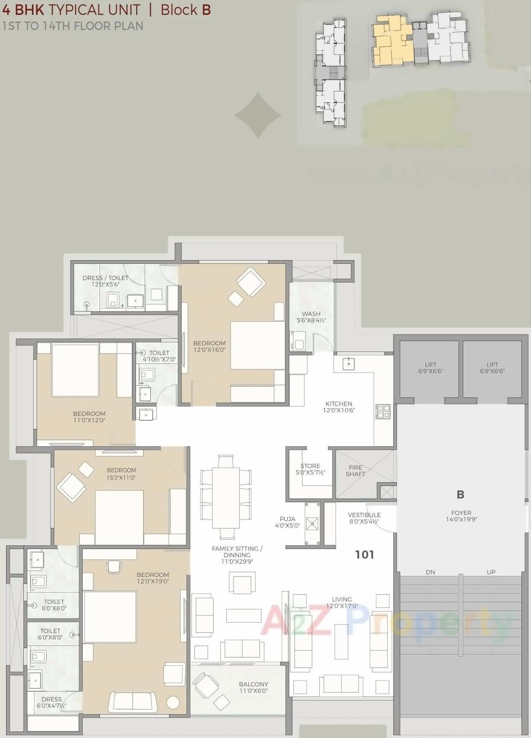 Layout of real estate project Karmyog Heights located at Changispur, Ahmedabad, Gujarat