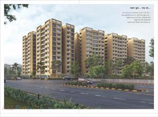 Elevation of real estate project Karnavati Apartment located at Aslali, Ahmedabad, Gujarat