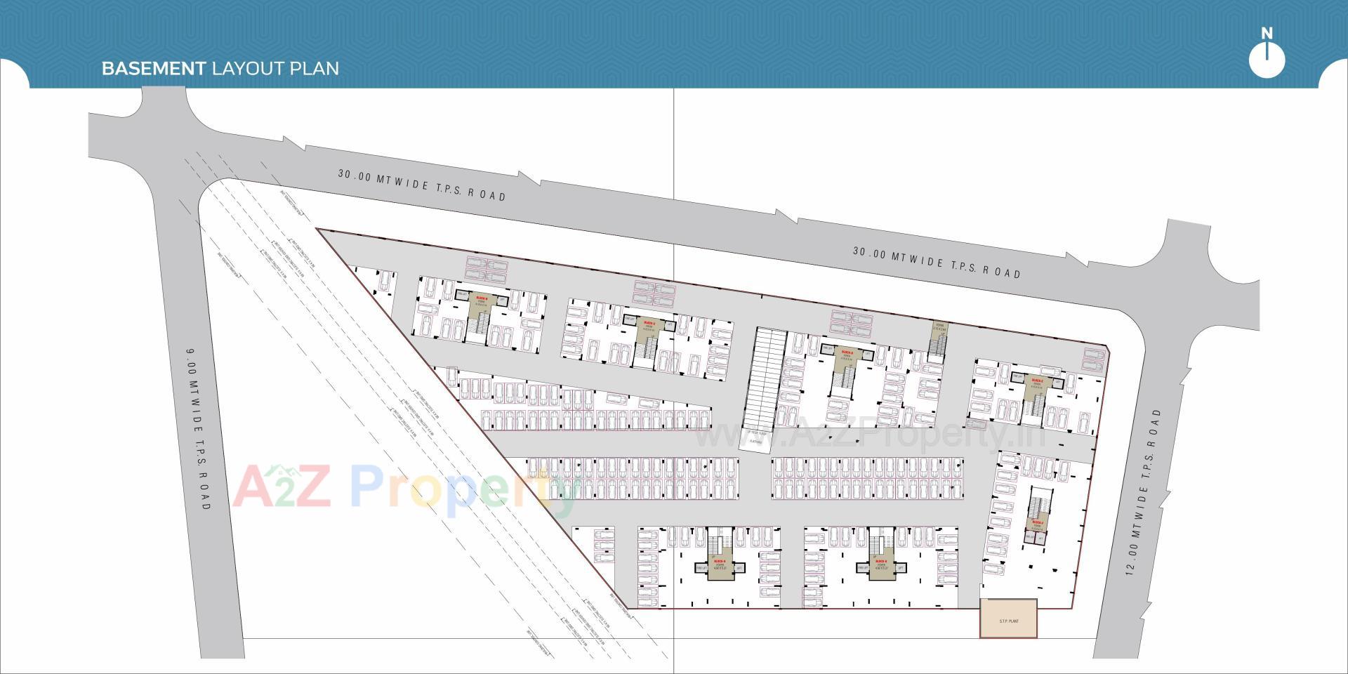 Layout of real estate project Karnavati Apartment located at Vatva, Ahmedabad, Gujarat
