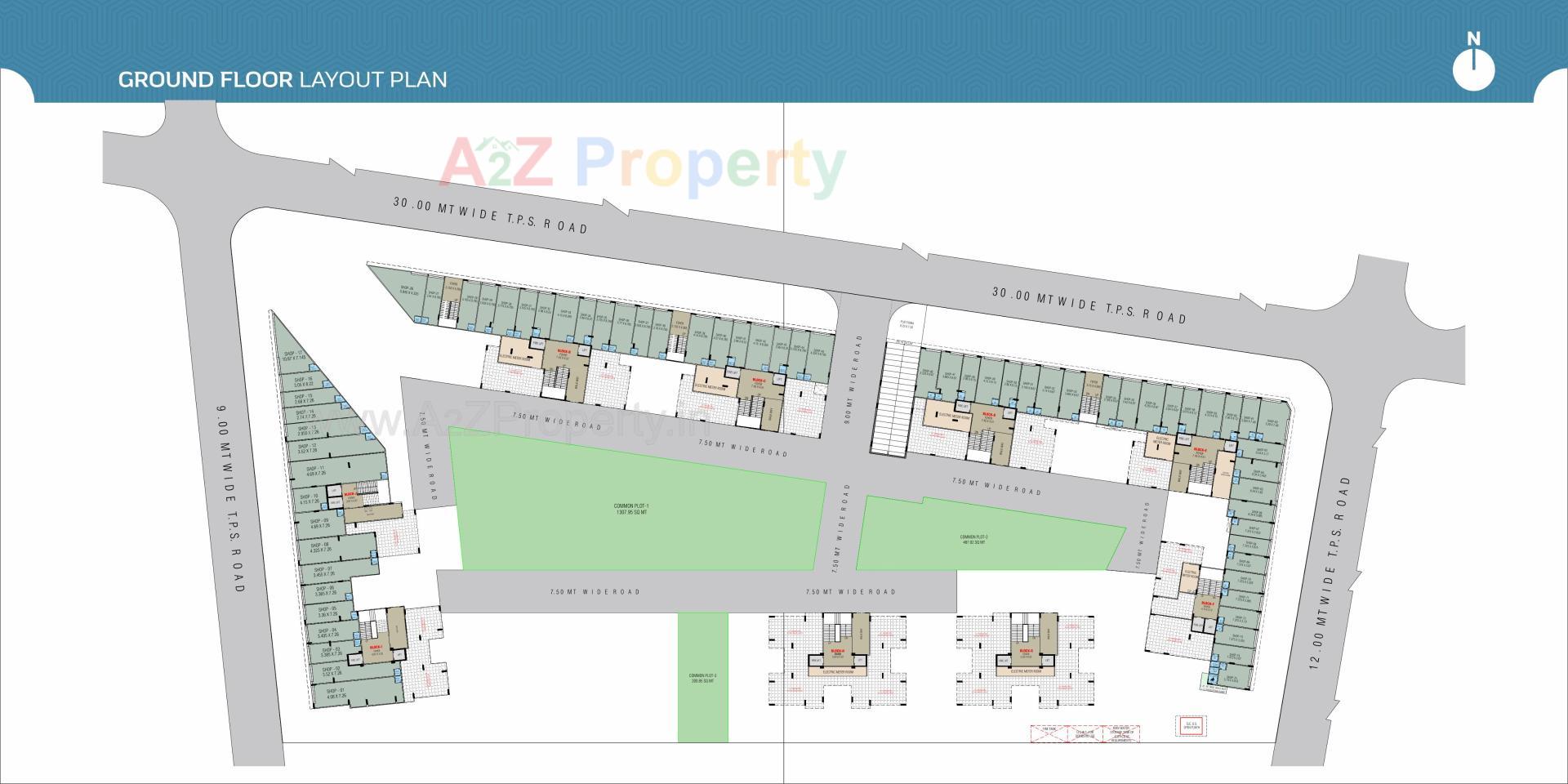 Layout of real estate project Karnavati Apartment located at Vatva, Ahmedabad, Gujarat