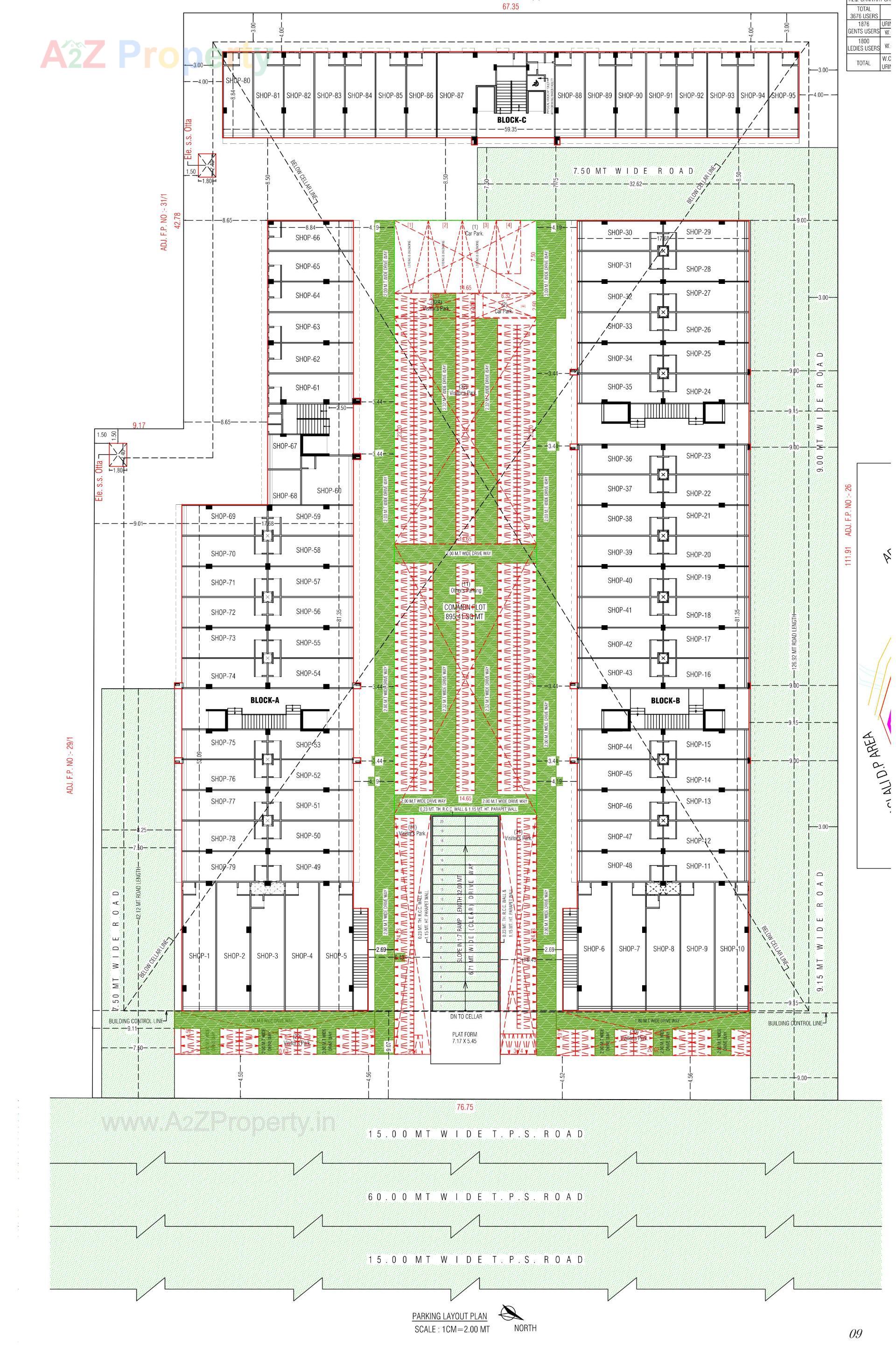 Layout of real estate project Karnavati Business Center located at Aslali, Ahmedabad, Gujarat
