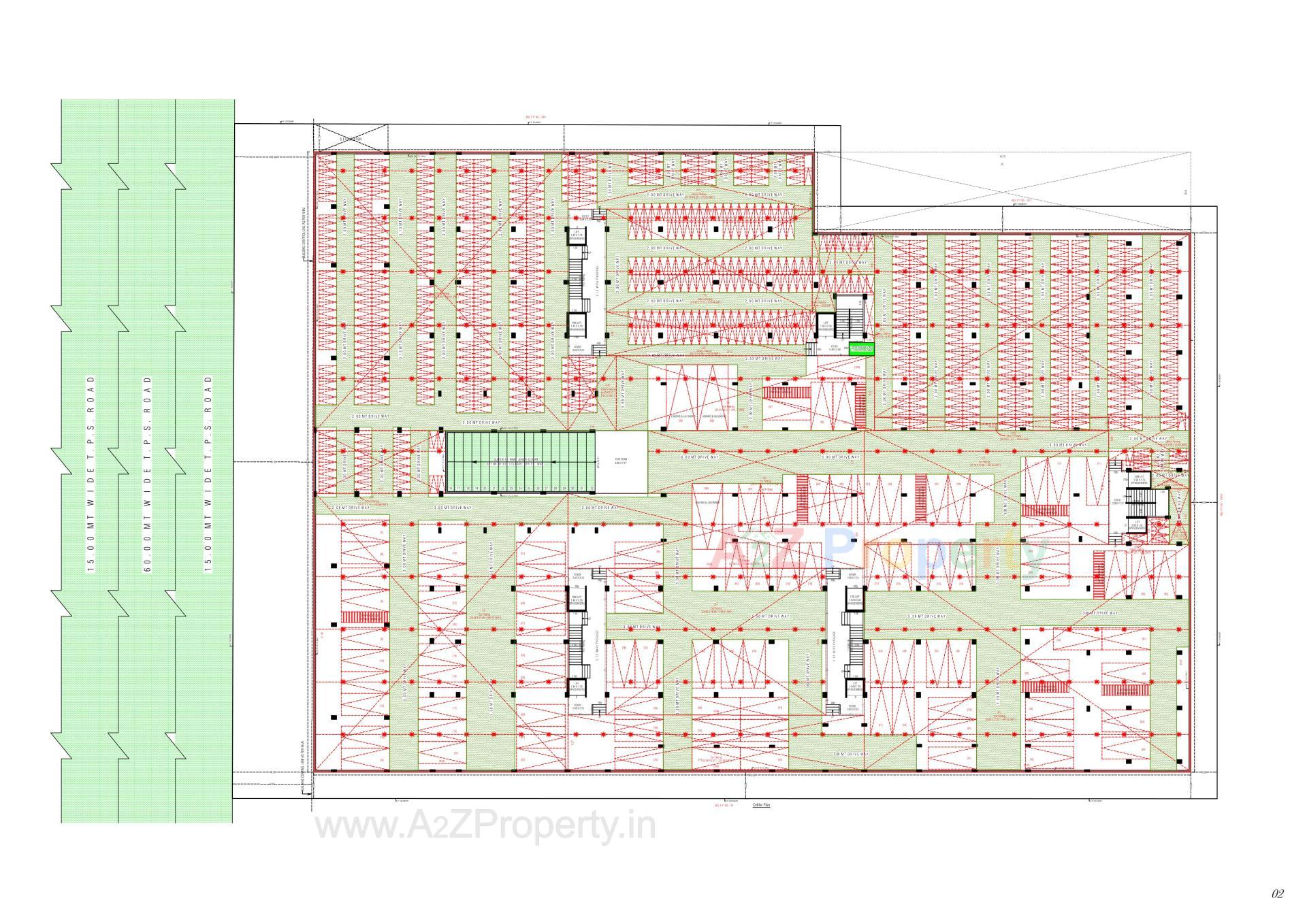 Layout of real estate project Karnavati Business Center located at Aslali, Ahmedabad, Gujarat