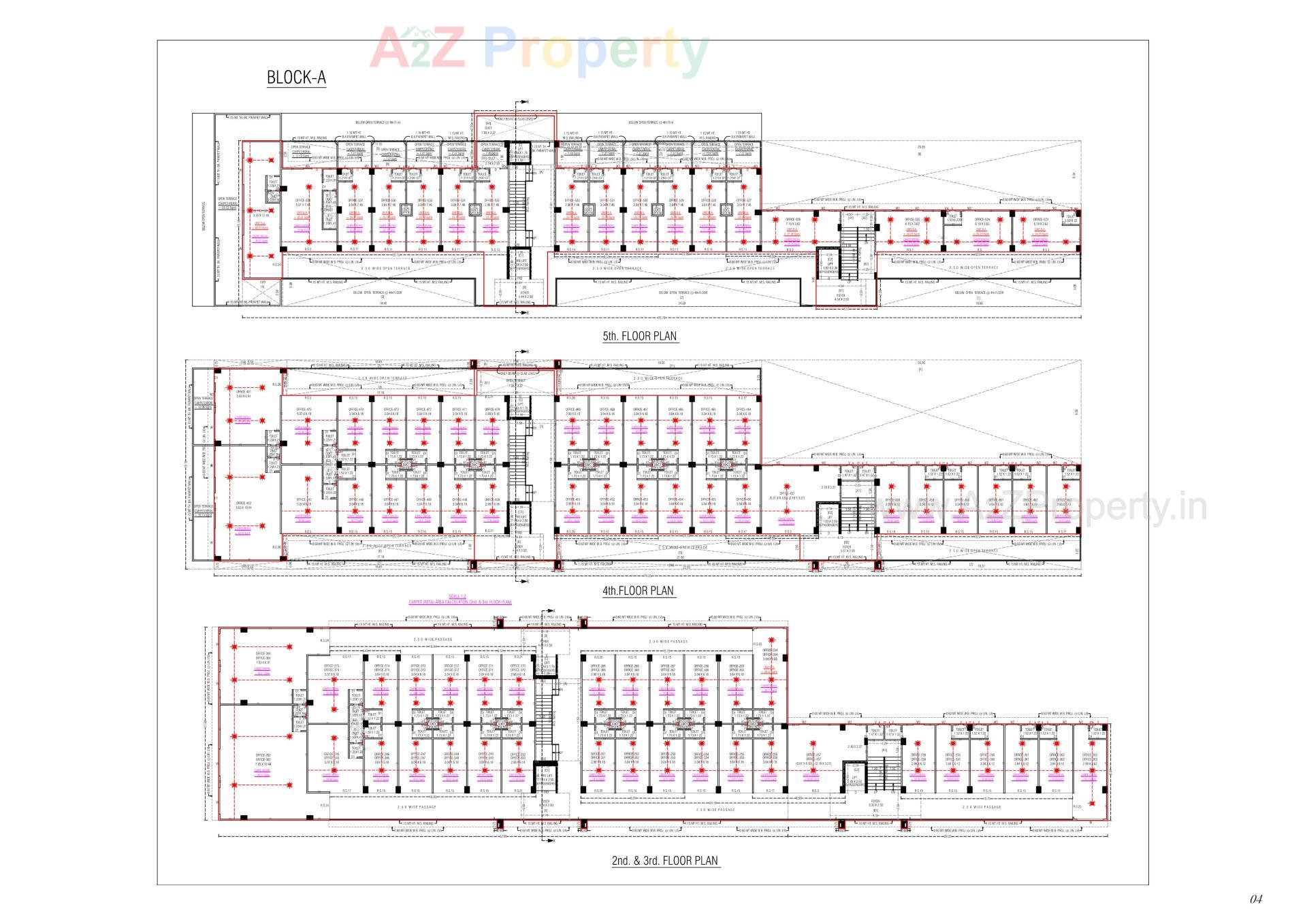 Layout of real estate project Karnavati Business Center located at Aslali, Ahmedabad, Gujarat