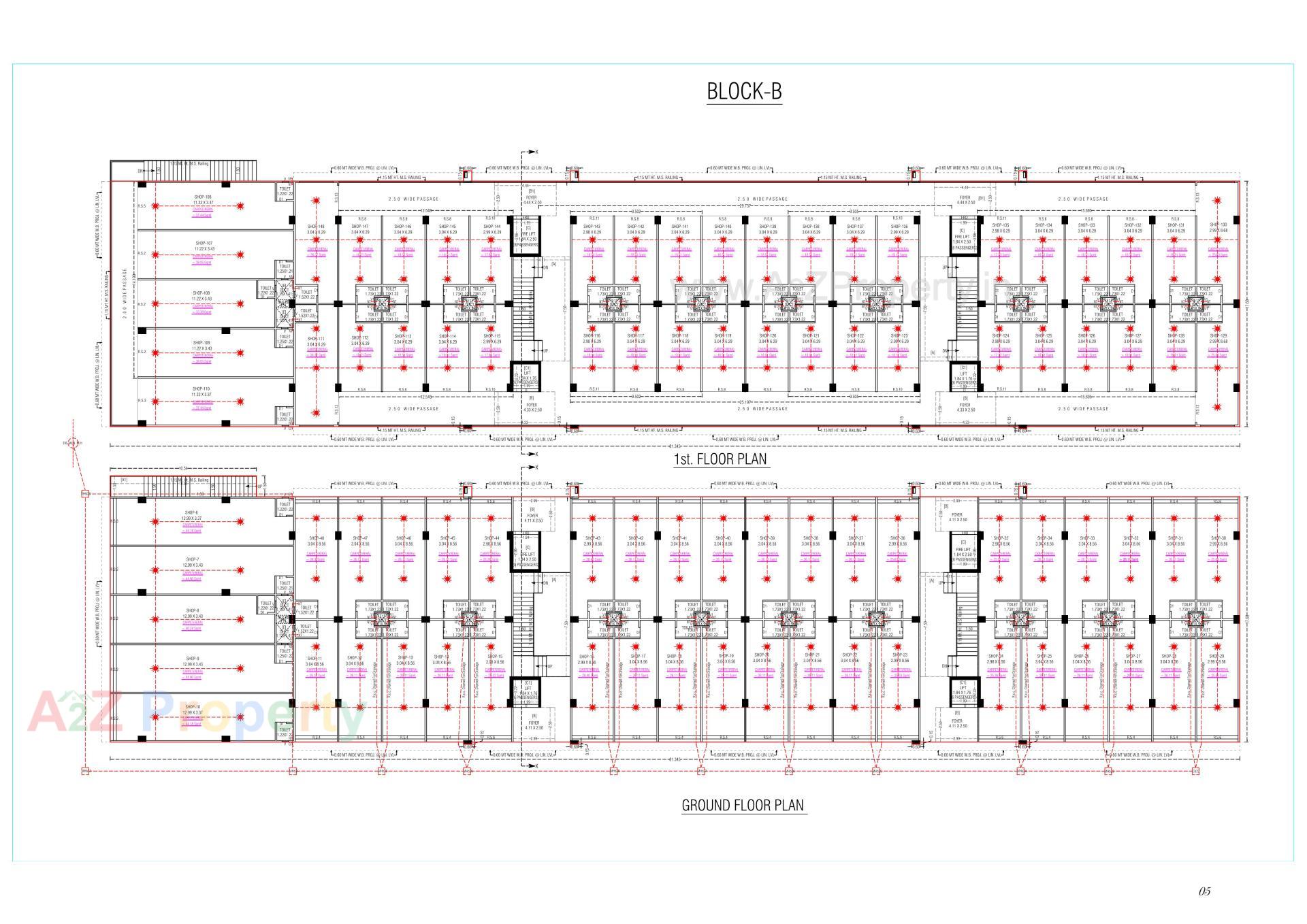 Layout of real estate project Karnavati Business Center located at Aslali, Ahmedabad, Gujarat